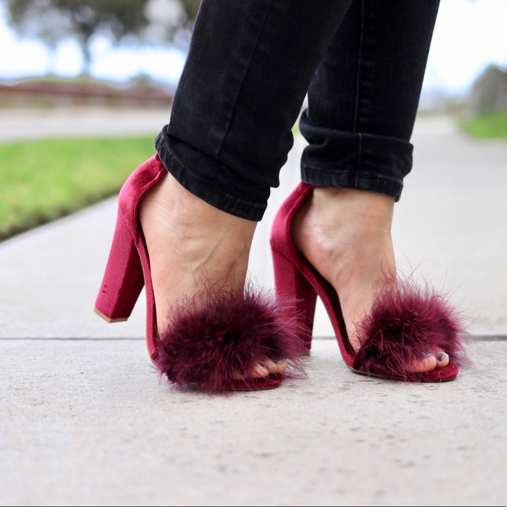 New Shoe Republic Wine Block Heel